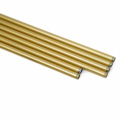 Industrial Pipe Clothes Rack Iron Garment Bar Closet Storage Gold Wall Mounted