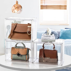 4 Packs Clear Plastic Handbag Storage Organizer for Closet, Small Acrylic Displa