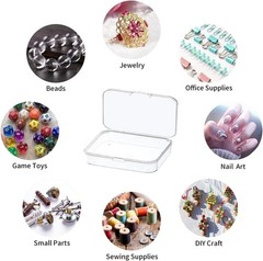 MFDSJ 6 Pcs Mini Plastic Storage Containers 1 Count (Pack of 6), Multicolor 1