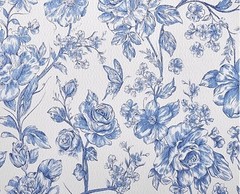 Pioneer Woman ~ AGATHA BLUE ~ Non-Adhesive ~ Vinyl ~ Shelf Liner ~ 12″ W x 10′