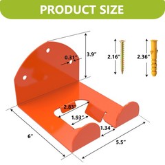 2 Pack Garage Organizer Trimmer Rack Heavy Duty Weed Eater Hanger Trimmer Han