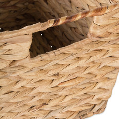 Medium Natural Hyacinth Storage Baskets – 2 Piece Set for Organizing