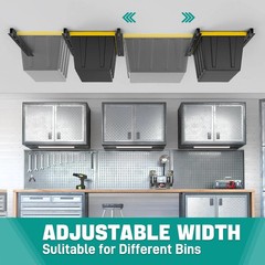EVERHANGER Ceiling Storage Rack, Heavy Duty Overhead Garage Storage Rack, Adjust
