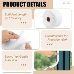 Automotive Foam Tape 1/2 Inch X 54 Yards High-Density for Car Door Jams – Paint