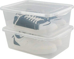 14 Quart Clear Plastic Storage Bins with Lids – 4 Pack Latching Containers