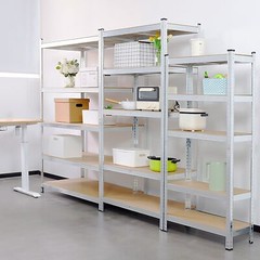 59” Heavy Duty Muscle Rack Garage Steel Metal Storage 5Shelf Adjustable Shelves