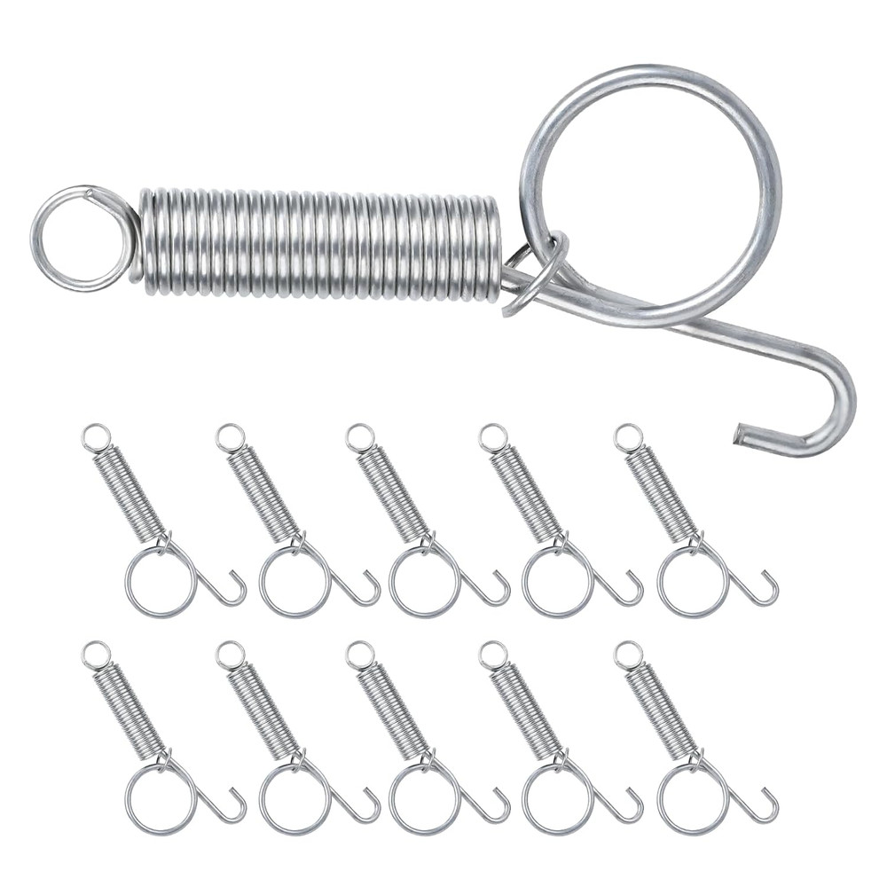 10 Pack Multi-Functional Metal Finger Spring Latch Hook for Rabbit Cage Door