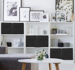 Minimalist Home Foldable Cube Storage Box, 11 inches, Black