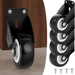 4 PCS 2 Inch Gate Wheels AntiSag Door Bottom Support Casters Wood Rollers