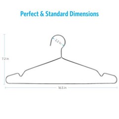 Wire Hangers 10 Pack Coat Hangers Strong Heavy Duty Stainless Steel Metal Hanger
