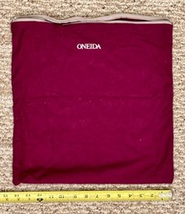 Oneida Silver Tarnish Keeper Storage Zipper Bags Two 15″ X 15″ & One 12″ X 9″