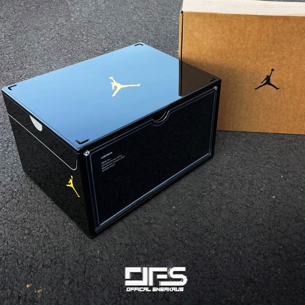 NIKE JORDAN AIR Black Plastic Shoe Box One Piece SNEAKER CASE ASIA EXCLUSIVE