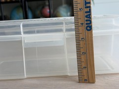 Rubbermaid Clear Plastic Snap Case Hinged Storage Container 2281