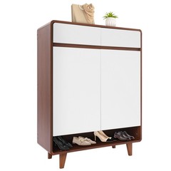 5-tiers 80*32*112cm Shoe Storage Cabinet With 2-drawers In The Entrance