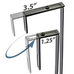 Universal Partition Hanger Set Adjusted to fit panels with 1 1/4 inch to 3 1/…