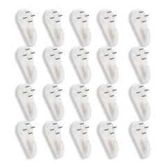 Concrete Wall Hooks, 20pcs Invisible Nail Hangers, No-Damage Wall Picture Han…