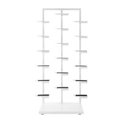 Three-post Single-sided Shoe Rack Stackable Commercial Shoe Rack Display Cabinet