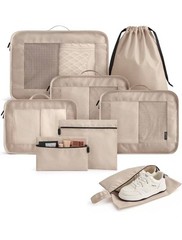 7pcs Travel Packing Cubes Set Organizer Bags for Luggage Clothes Shoes Toiletry