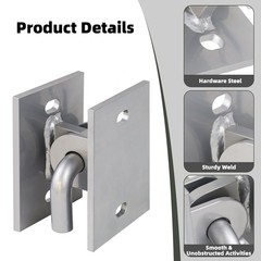 Stationary Dock Connector Hinge Kit,Floating Dock Hinges Hardware Brackets,He…