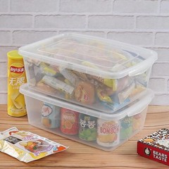 14 Quart Clear Latching Box, Plastic Storage Container Bins with Lids Set of 4