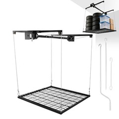 Overhead Garage Ceiling Mounted Storage Rack Lift Heavy-duty Height Adjustable