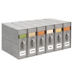 “6-Pack Sheet Organizers for King/Queen Size – Foldable, Dustproof Storage”