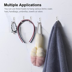 20pcs Wall Hooks for hanging, Metal Wall Hooks for Coats, Coat hooks for Wall US