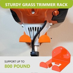 2 Pack Garage Organizer Trimmer Rack Heavy Duty Weed Eater Hanger Trimmer Han