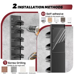 Hat Organizer Hold up to 20 Hats, 2 Pack Hat Rack for Wall with Strong Adhesi…