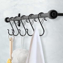 12 PCS S Hooks for Hanging with Safety Buckle, 3.5 Inch Heavy Duty Metal S Shape