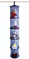 HandyLaundry Mesh 5 Tier Storage Organizer 12″ X 59″ Hang In Room Or Closet