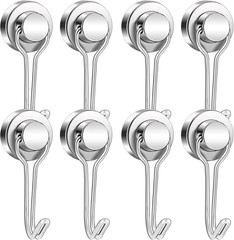 Heavy-Duty 40Lb Magnetic Hooks – 8 Pack for Home & Refrigerator Use