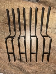 ProSlat ProRack Double Side Hooks (4 Pack) Black 6″ (63024) Garage Shelf Hangers