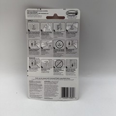3M Command Bath Double Hook Large Satin Nickel Holds up to 4lbs 1 Pack
