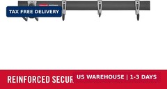 Rubbermaid FastTrack Garage Storage Utility Hooks 5 Piece Black All in One Rail