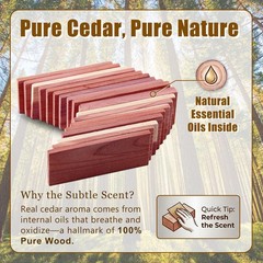 Cedar Blocks for Closet Storage100% Aromatic Red Ceder Blocks Cedar Planks Chips
