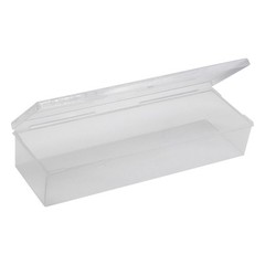 4x Large Plastic Storage Container Box Hinged Lid Crafts Markers Pens Pencils