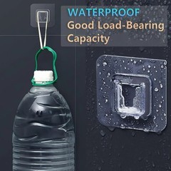 Double-Sided Adhesive Wall Hooks Transparent Strong Suction Cup Holders