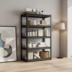Heavy Duty Metal Storage Rack 5-Tier Adjustable Shelving Unit, Garage or Warehou