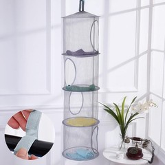 2pcs Hanging Mesh Storage Organizer Bag Foldable Space Saving Organizer Room Bat