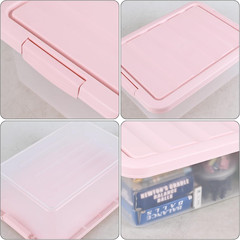 2-Pack 14L Underbed Storage Boxes with Pink Lids – Latch Containers