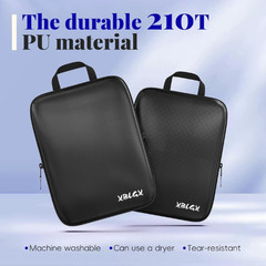 6-Piece Travel Compression Packing Cubes Set Luggage Organizer Bags for Carry-On