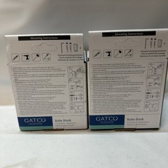2 Pack Gatco 4055A Elevate Double Robe Hook, Chrome Fine Bathware