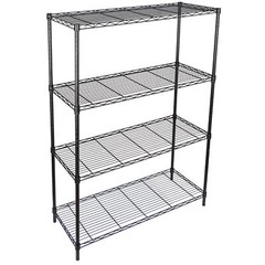 2PCS 4-Tier Metal Wire Shelf Rack Storage Shelving Unit Organizer for Kitchen
