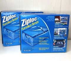 Ziplock XXL Flexible Totes 22 GAL Bags Heavy Duty 2 Boxes Stackable Discontinued