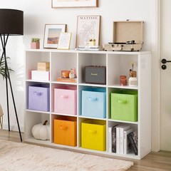 Rainbow Non-Woven Storage Cubes – Perfect for Organizing Toys & Books