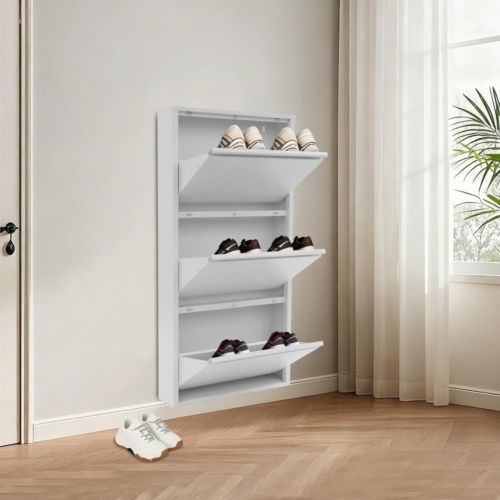 Contemporary Slim Shoe Drawers Shoe Cabinet For Entryway Entrance Hallway Foyer