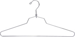 16″ Quality Metal Hangers, 10-Pack, Swivel Hook, Stainless Steel Heavy Duty