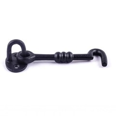 Renovators Supply Gate Latch Lock 5″ Wrought Iron Hook and Eye Door Lock Latch