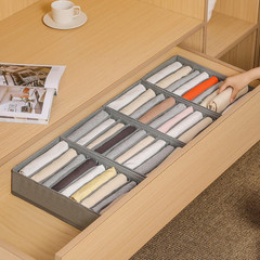 4 Packs T-Shirt Drawer Organizers for Clothing,10 Grids Compartment Wardrobe Sto